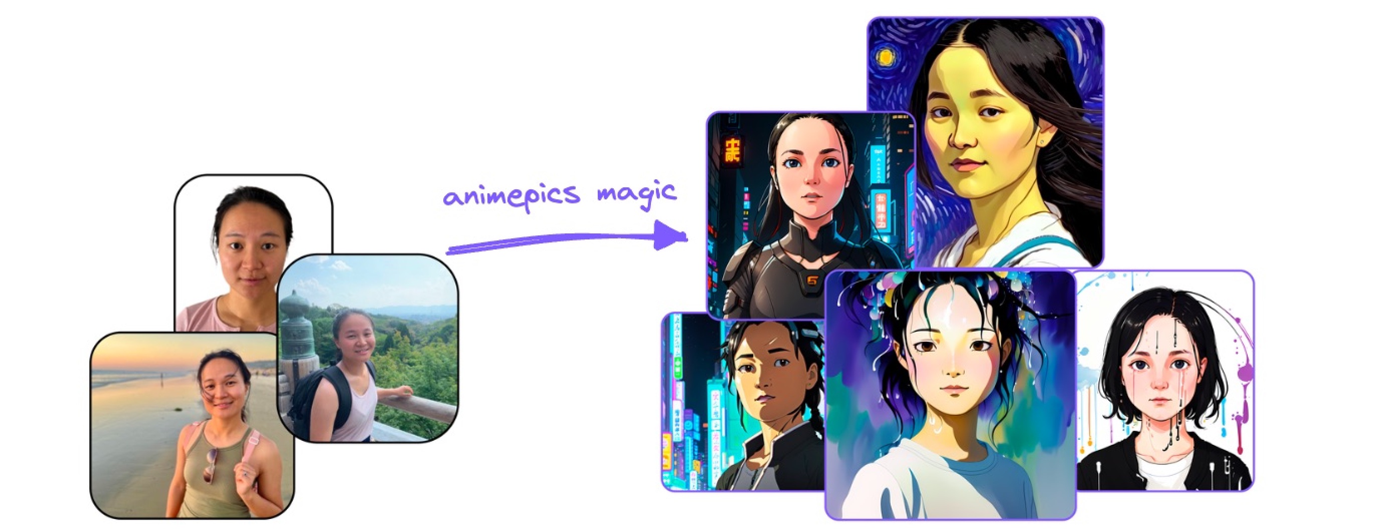 AnimePics transformation product graphic