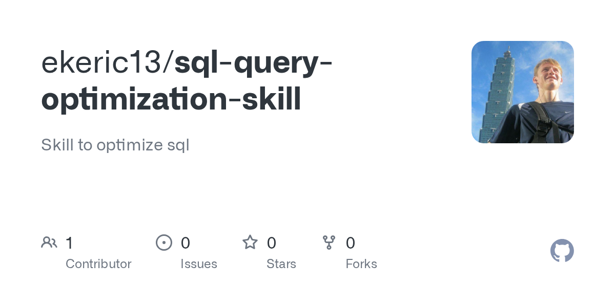 SQL query optimization skill thumbnail