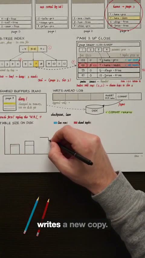 Hand sketching an explainer on paper