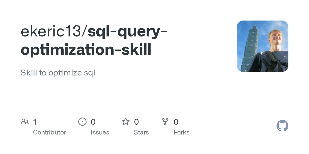 SQL query optimization skill thumbnail